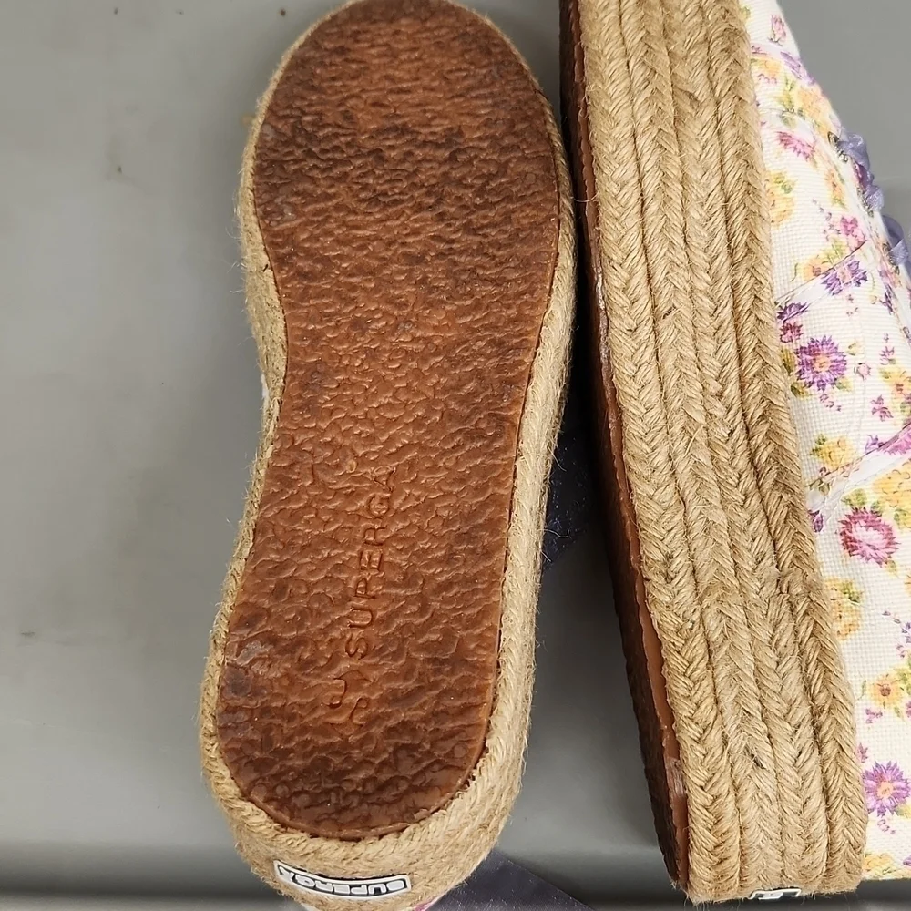 𝅺loveshackfancy superga women's size 39.5 EUC tropical sunset